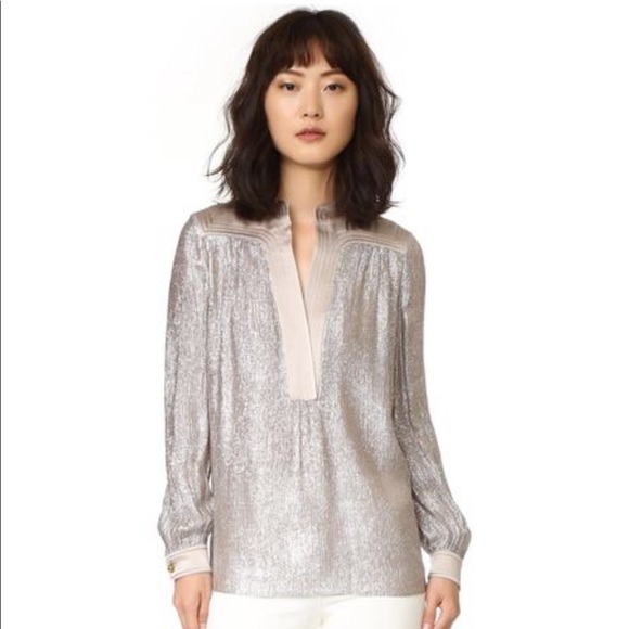 Tory Burch Tops - 🎉HP🎉NWT Tory Burch Metallic Caspian Silk Tunic